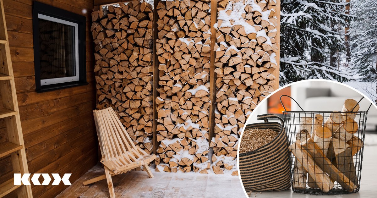 Palette de 1st de bois de chauffage sec séchoirs - prêt à l'emploi -  mélange feuillus - Bois