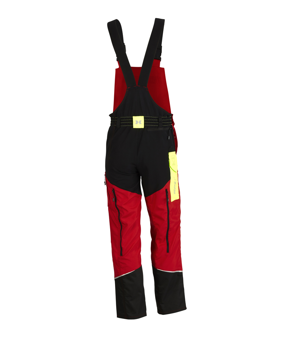 Pantalon de protection anti-coupures KOX Mistral 3.0 rouge/jaune