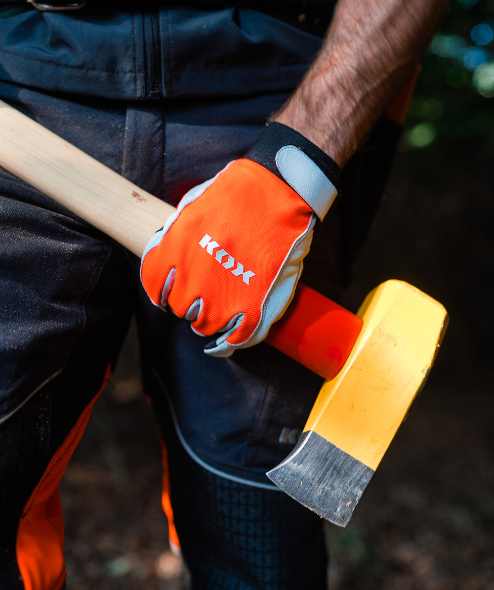 Gants de travail / gants de jardinage Flex de KOX orange